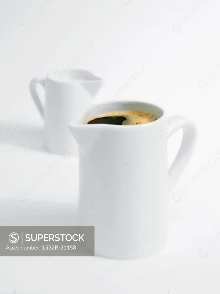 Coffee pot and milk jug