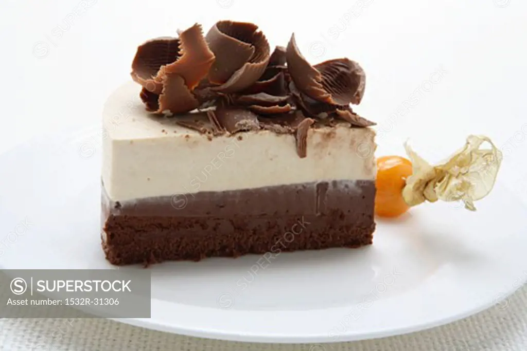 Chocolate and mascarpone semifreddo