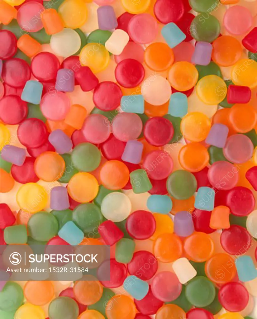 Variety of Gum Drops; Full Frame