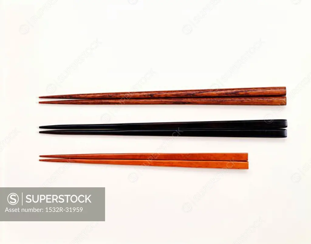 Three pairs of chopsticks