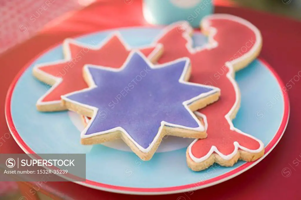 Assorted cookies for the 4th of July (USA)