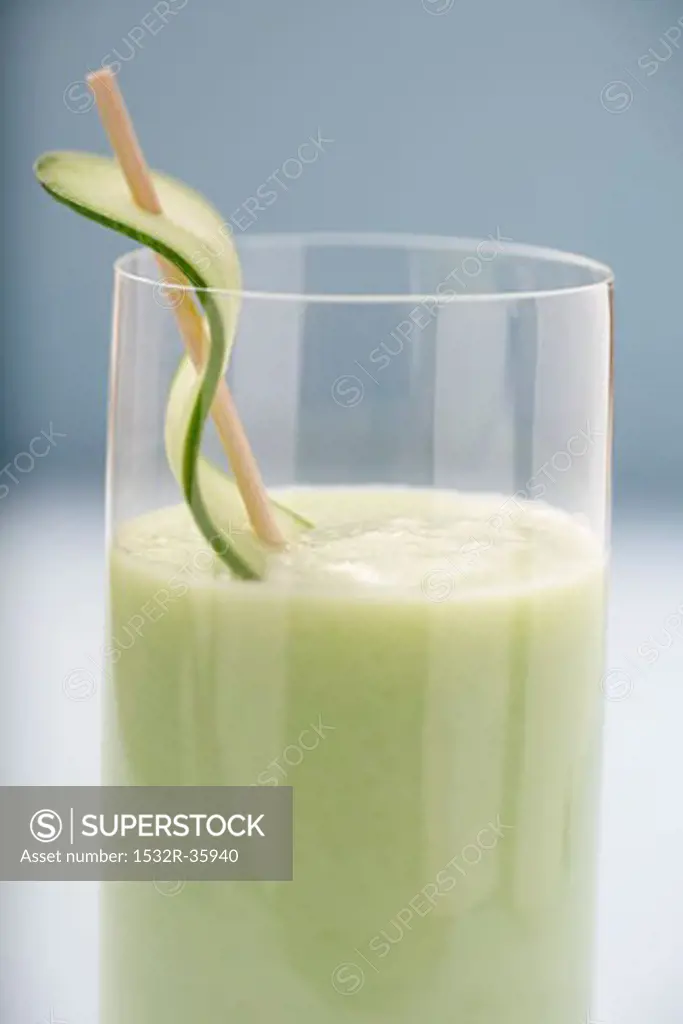Savoury cucumber drink (detail)