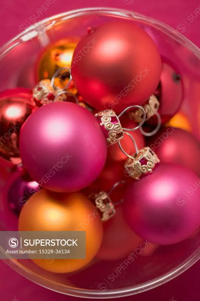 Red Christmas tree baubles