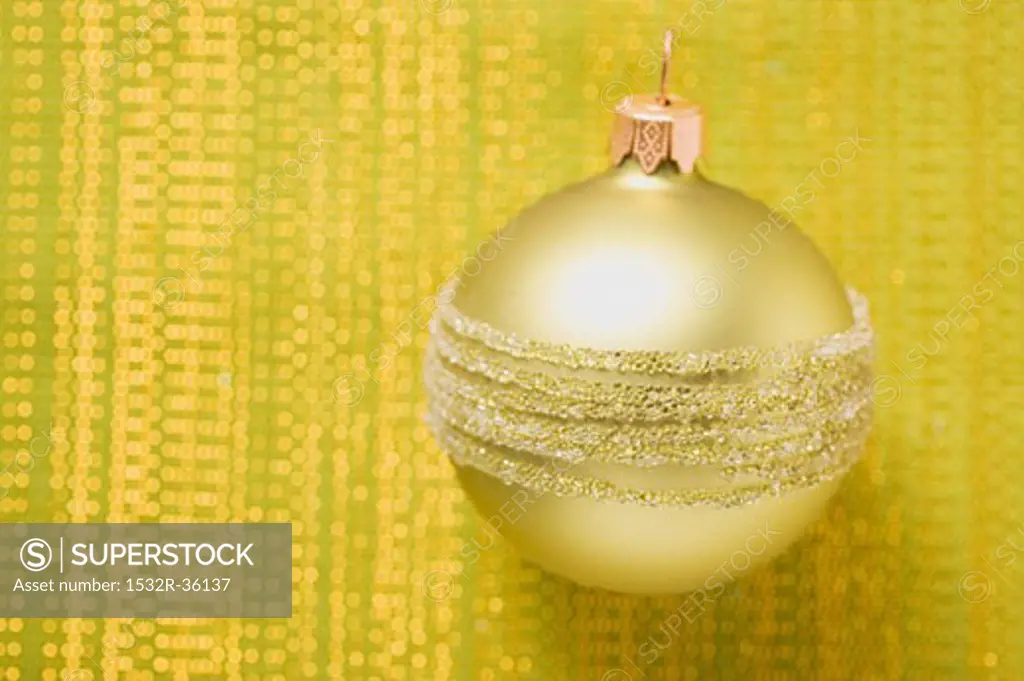Gold Christmas tree bauble