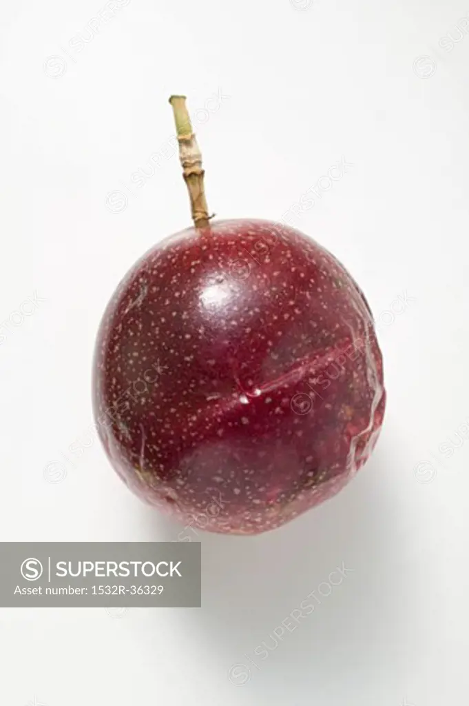 A purple passion fruit