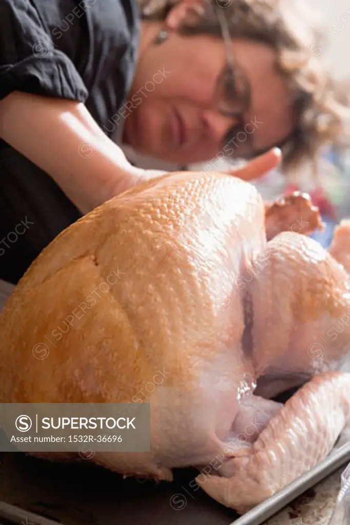 Stuffing turkey