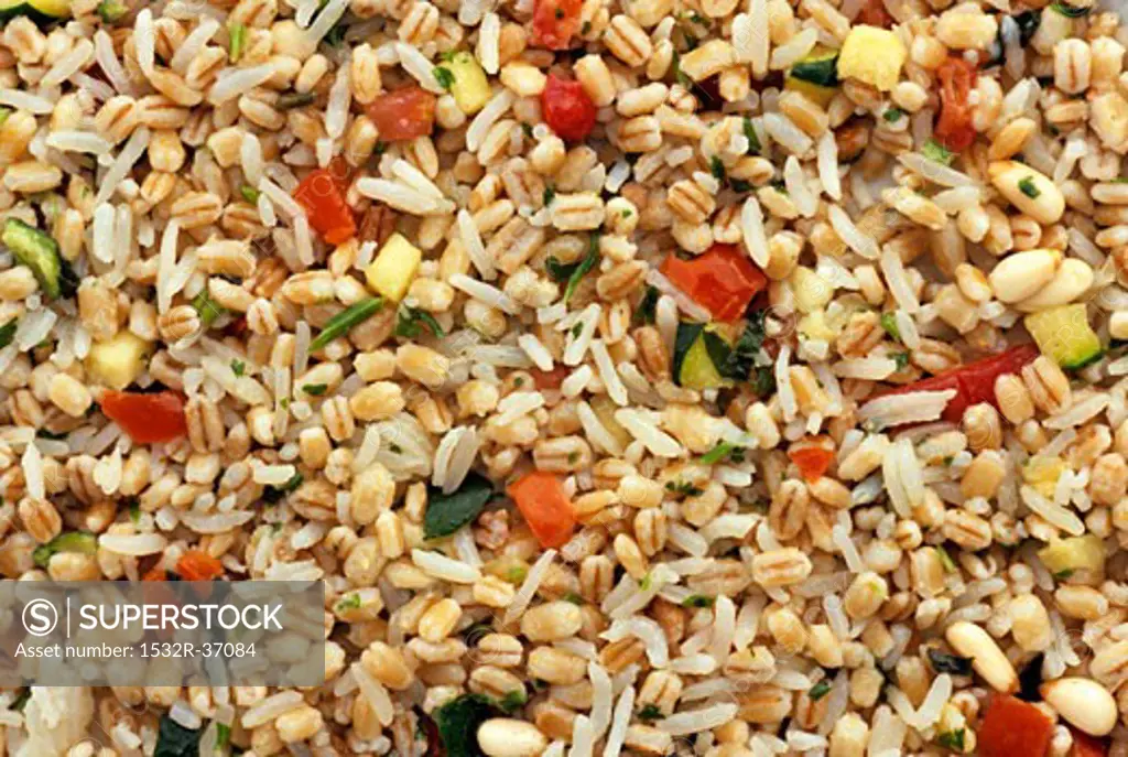 Barley and Rice Salad, From Above