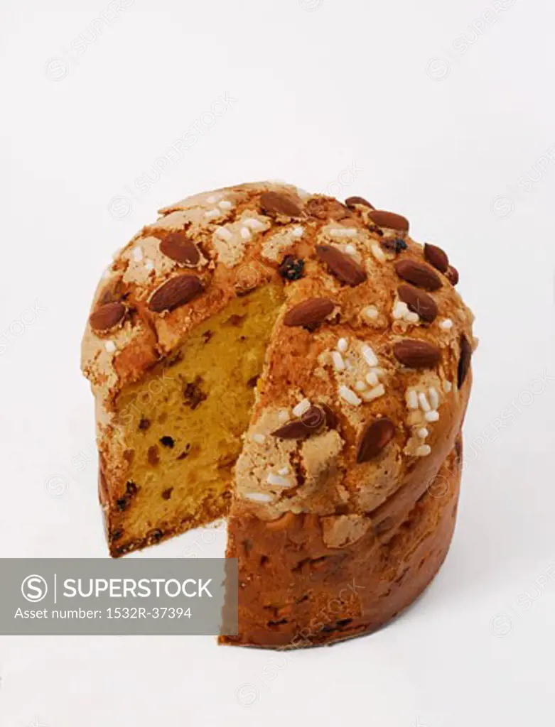 Panettone (Italian yeast cake for Christmas)