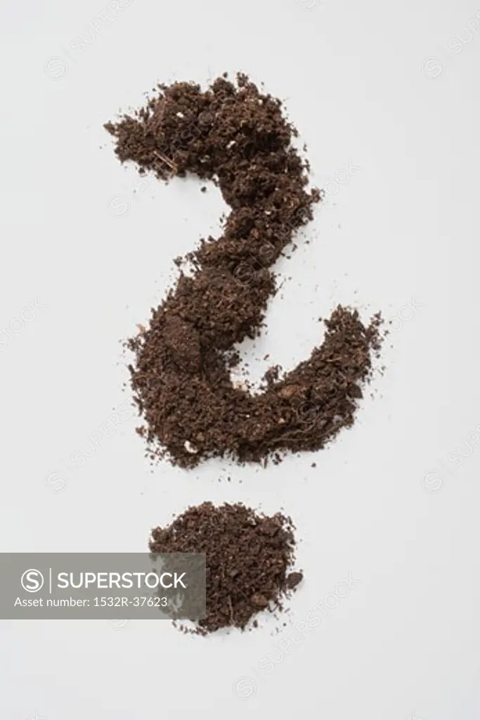 Soil forming a question mark