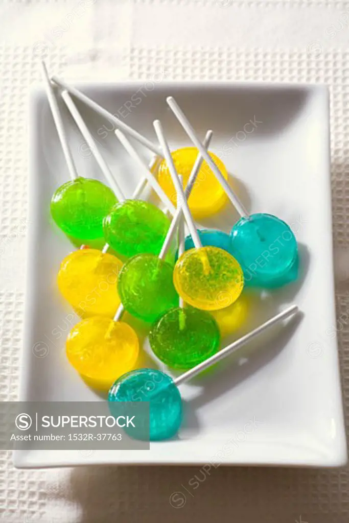 Many coloured lollipops