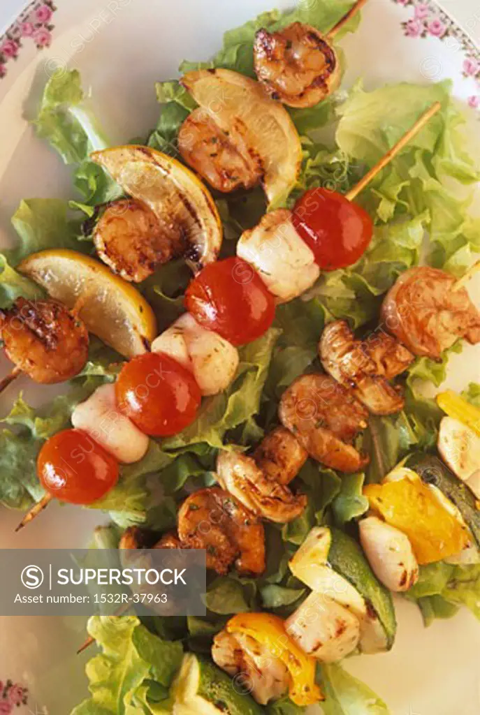 Grilled Shrimp and Scallop Kabobs