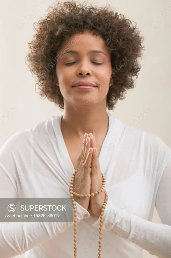 Young woman meditating