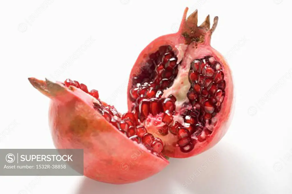 Pomegranate, halved