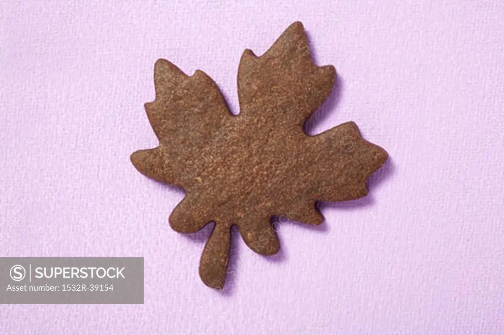 Biscuit in the shape of a maple leaf