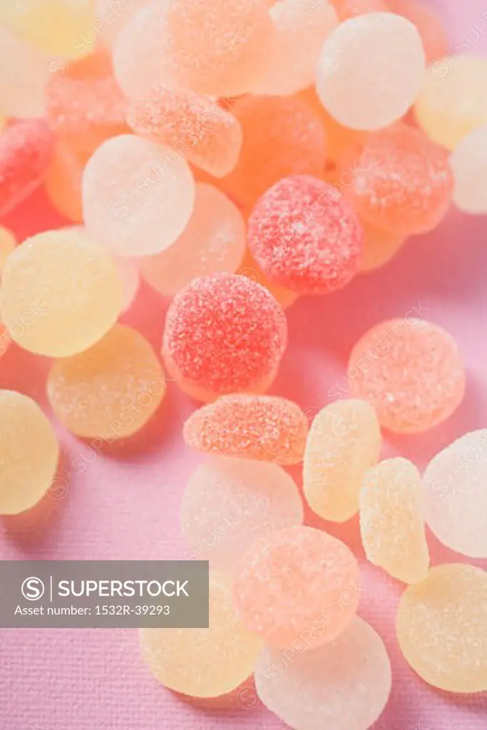 Jelly sweets (overhead view)