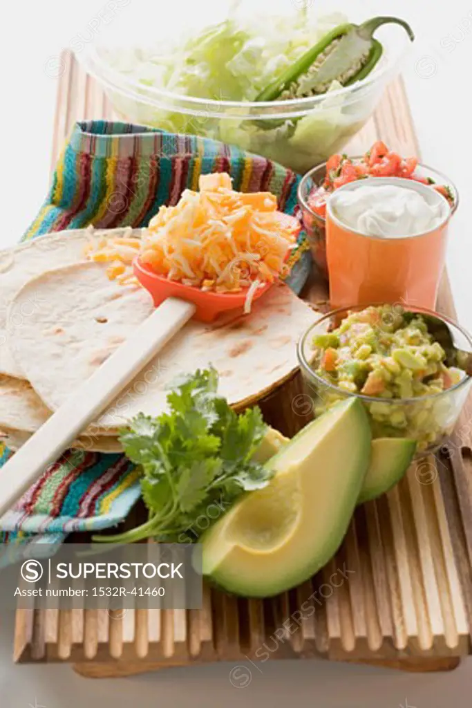 Ingredients for Mexican dishes