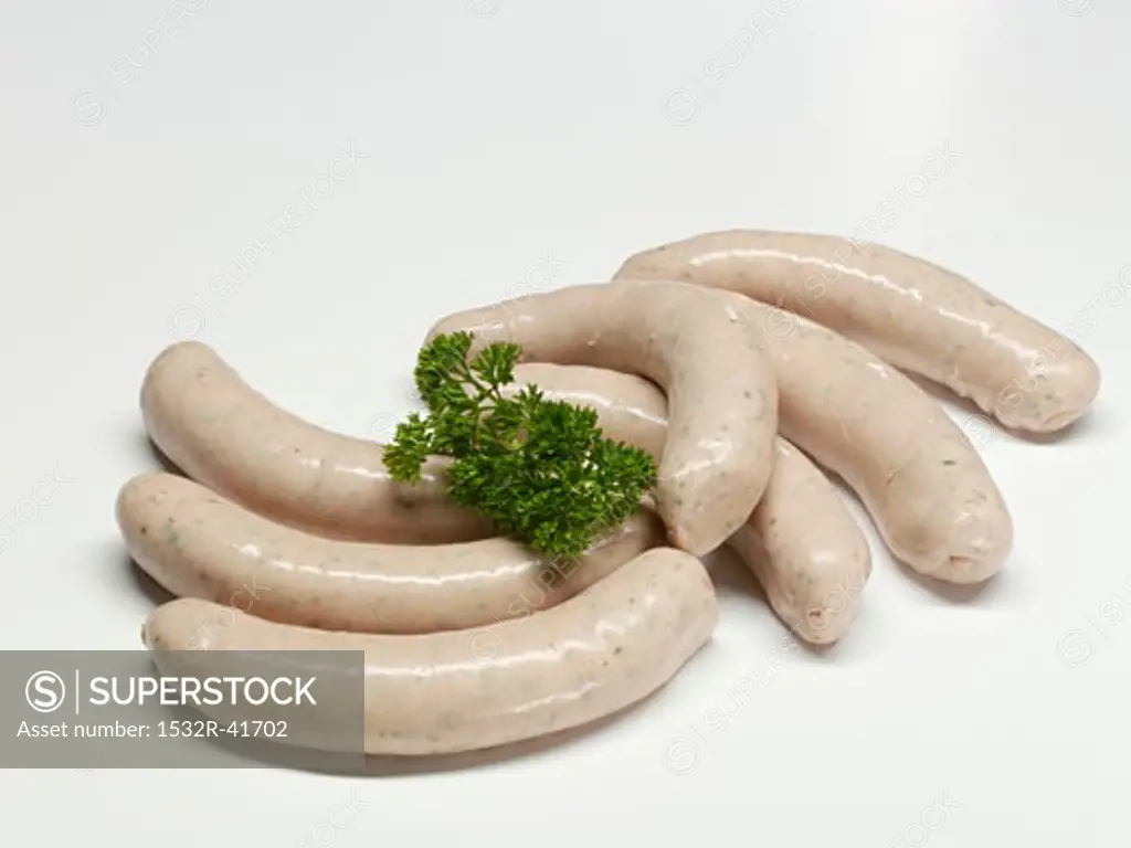 Seven Weisswurst (white sausages)