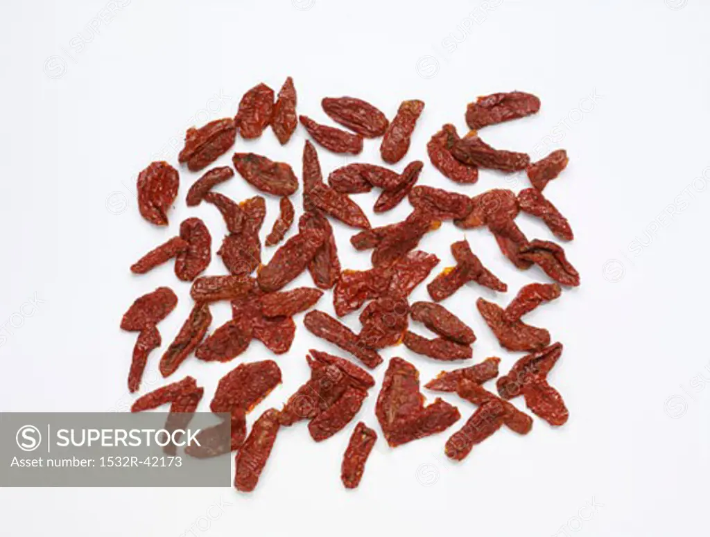 Many dried tomatoes