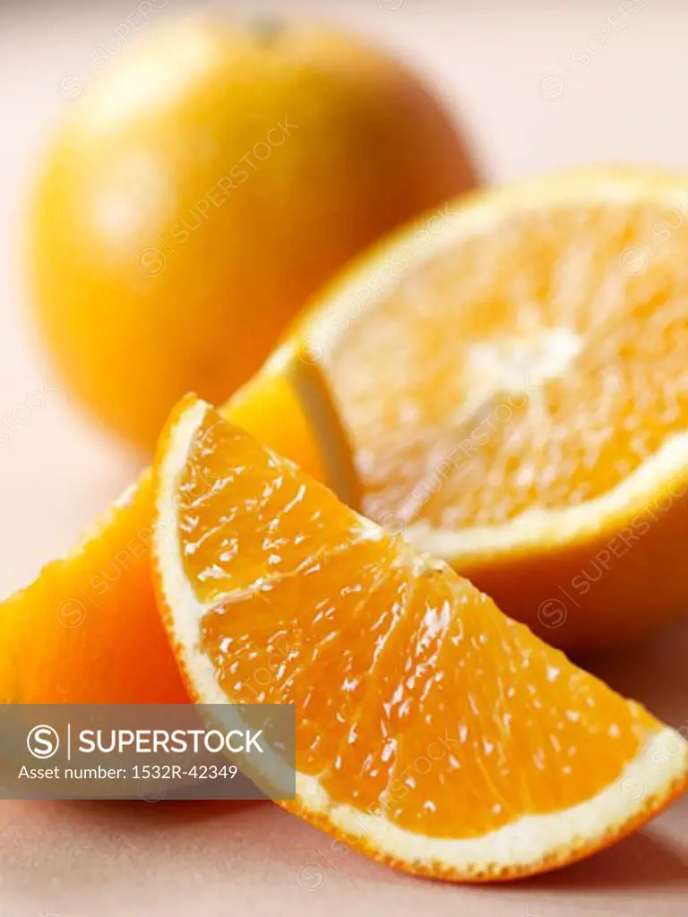 Orange Slices; Half and Orange; Whole Orange