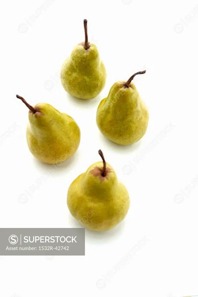 Four pears from above