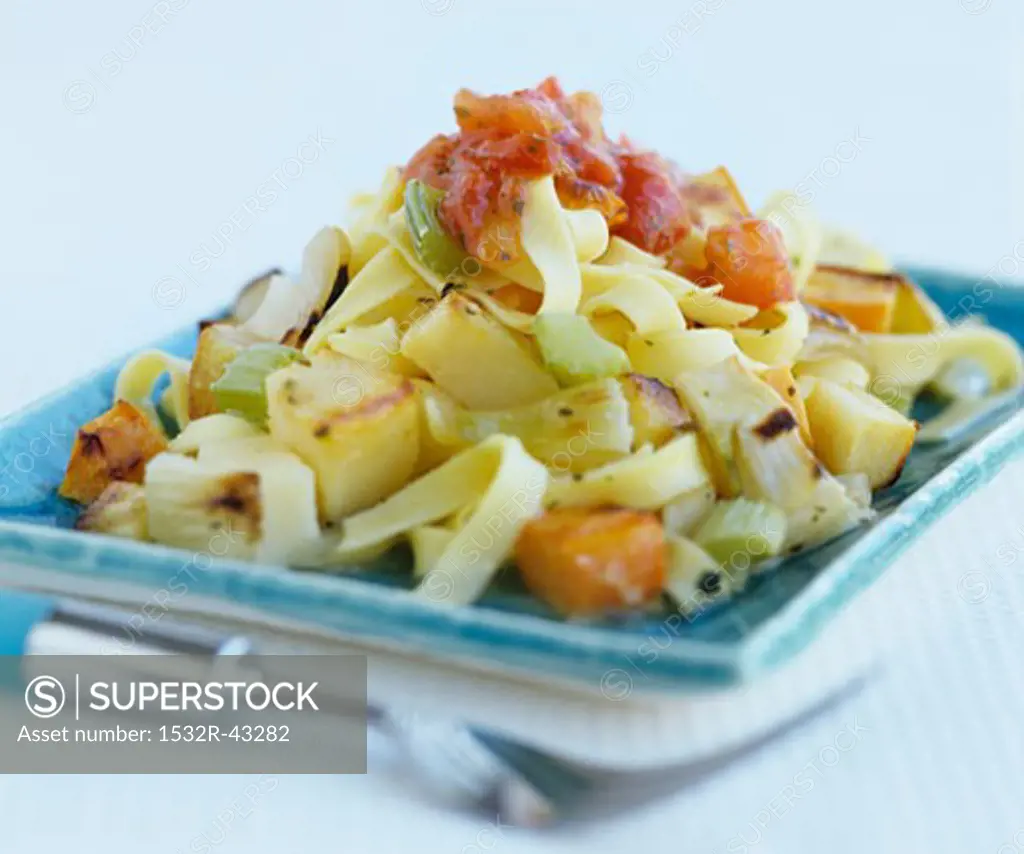 Tagliatelle with vegetables