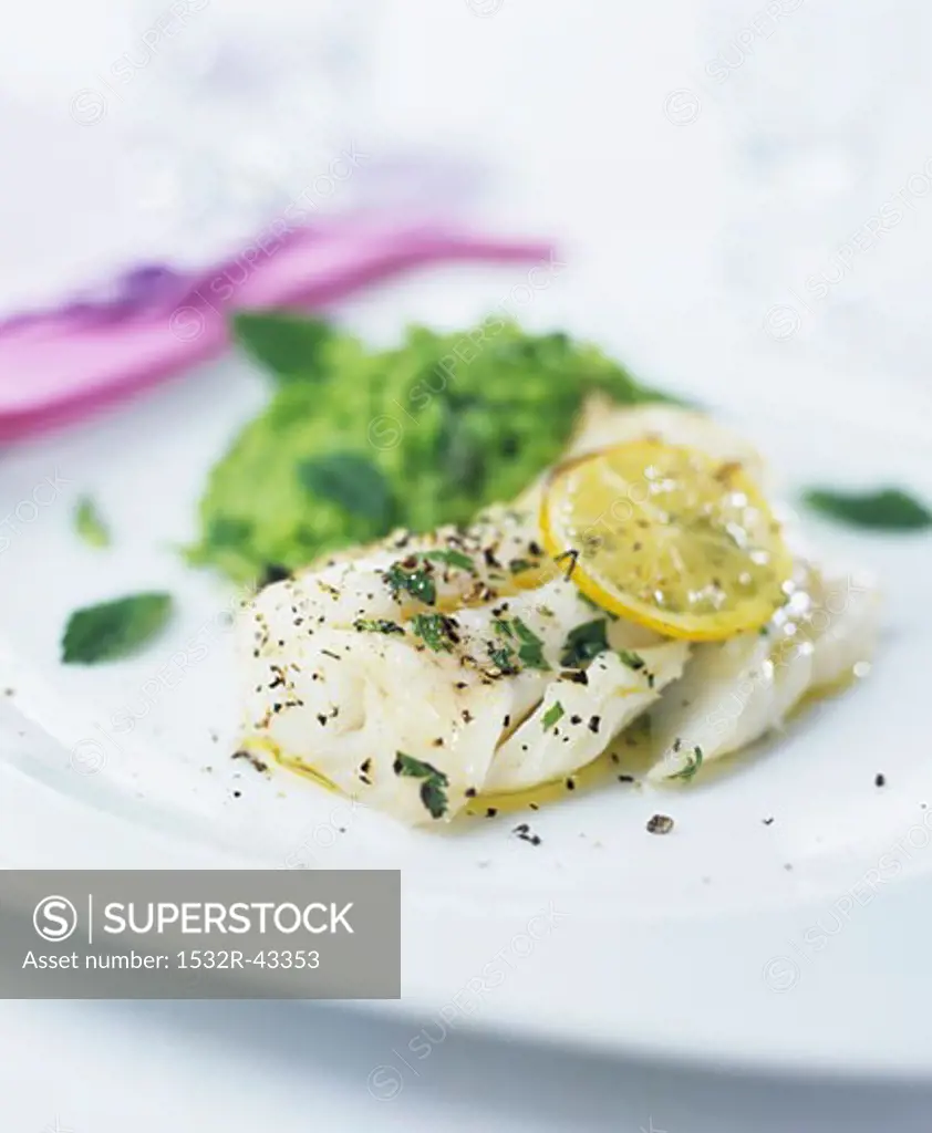 Fish fillet with herbs