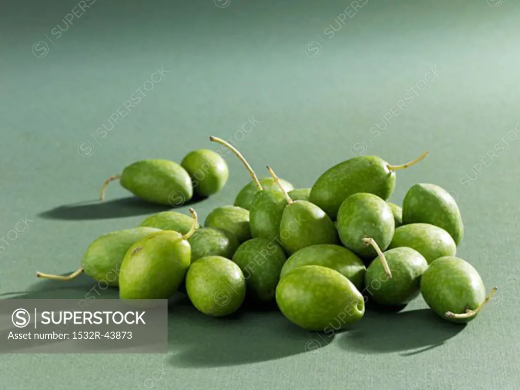 Several green olives