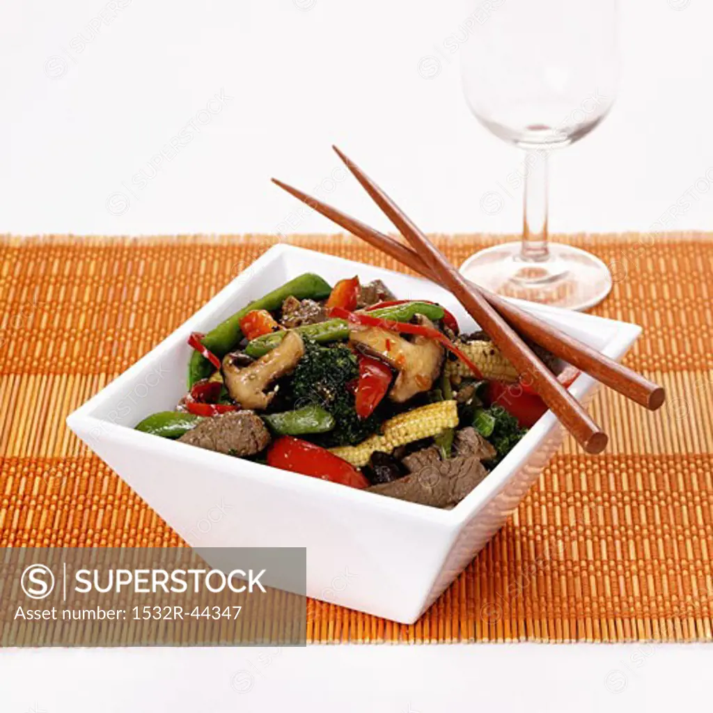Sweet and sour beef with vegetables