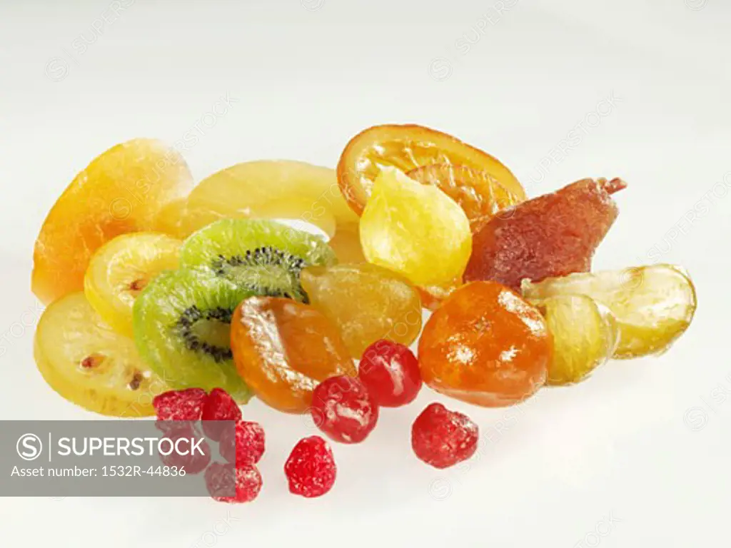 Candied fruit, in a heap