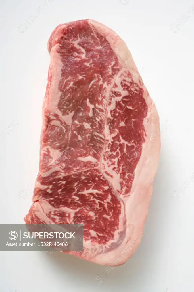 Beef steak (overhead view)