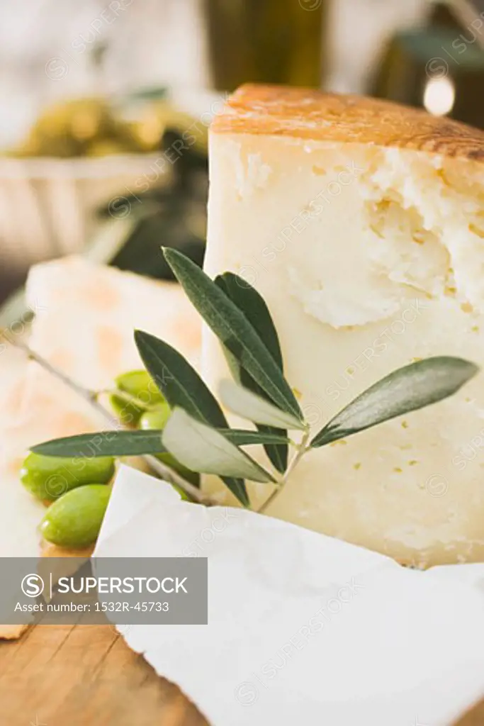 Parmesan and green olives