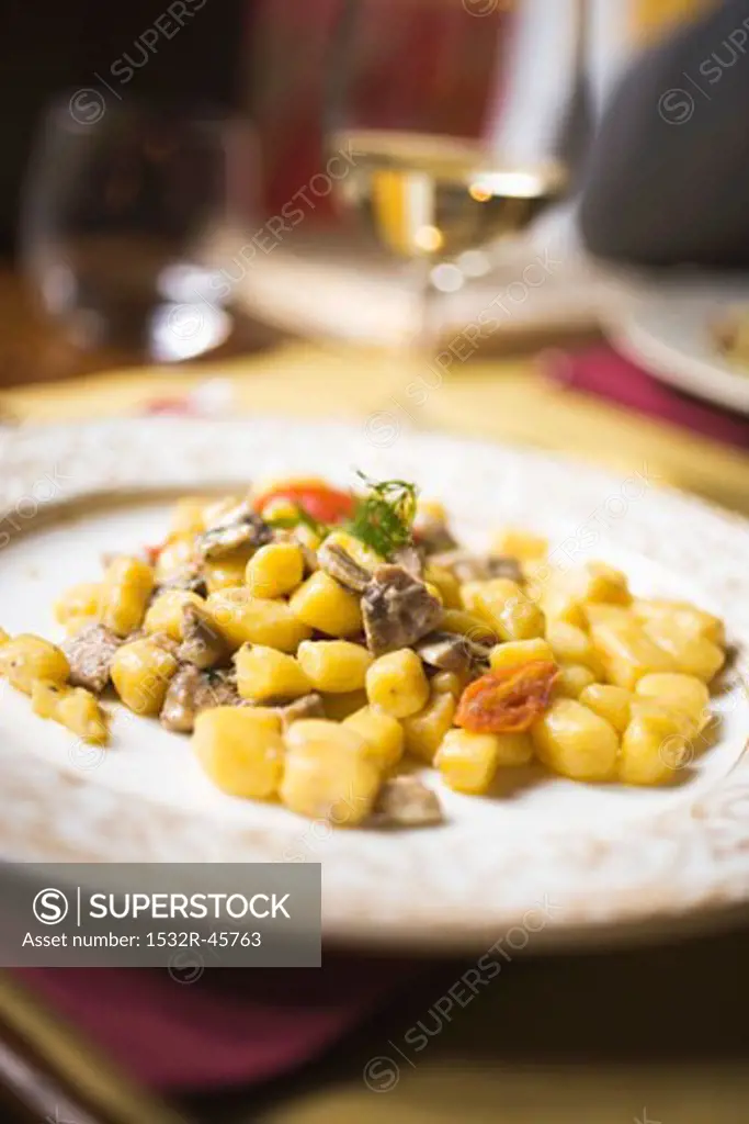 Gnocchi with anchovies