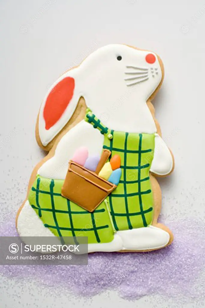 Easter biscuit (Easter Bunny) on sugar