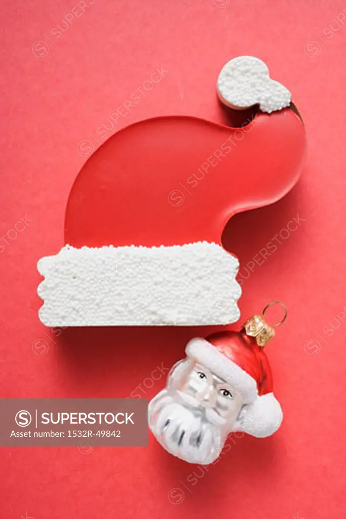 Sweet Father Christmas hat & Father Christmas tree ornament