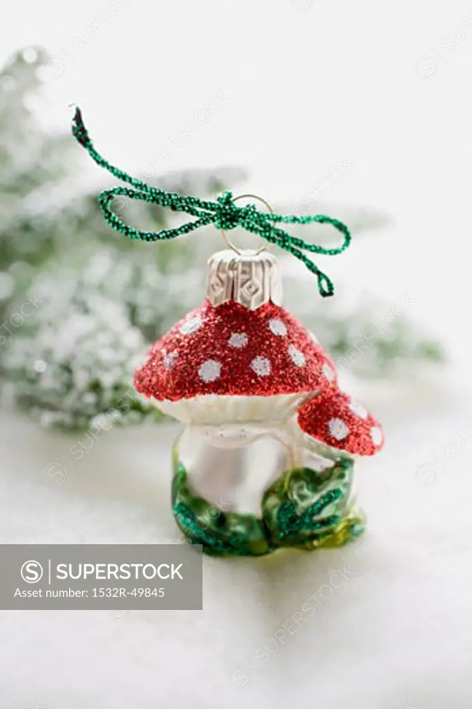 Christmas tree ornament (fly agaric)