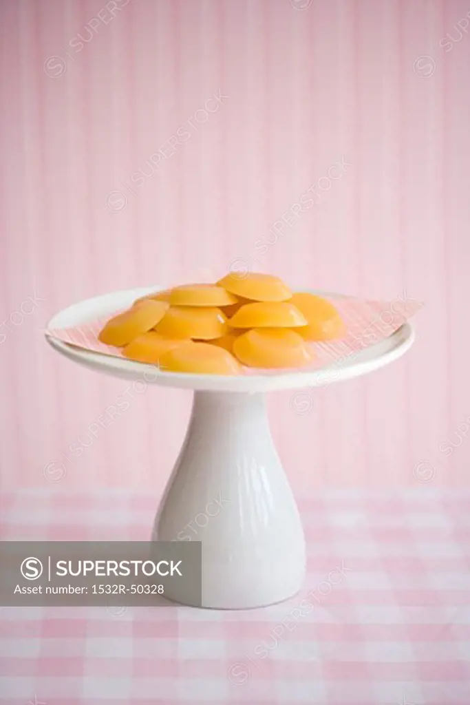 Toffee Candy on Pedestal Dish