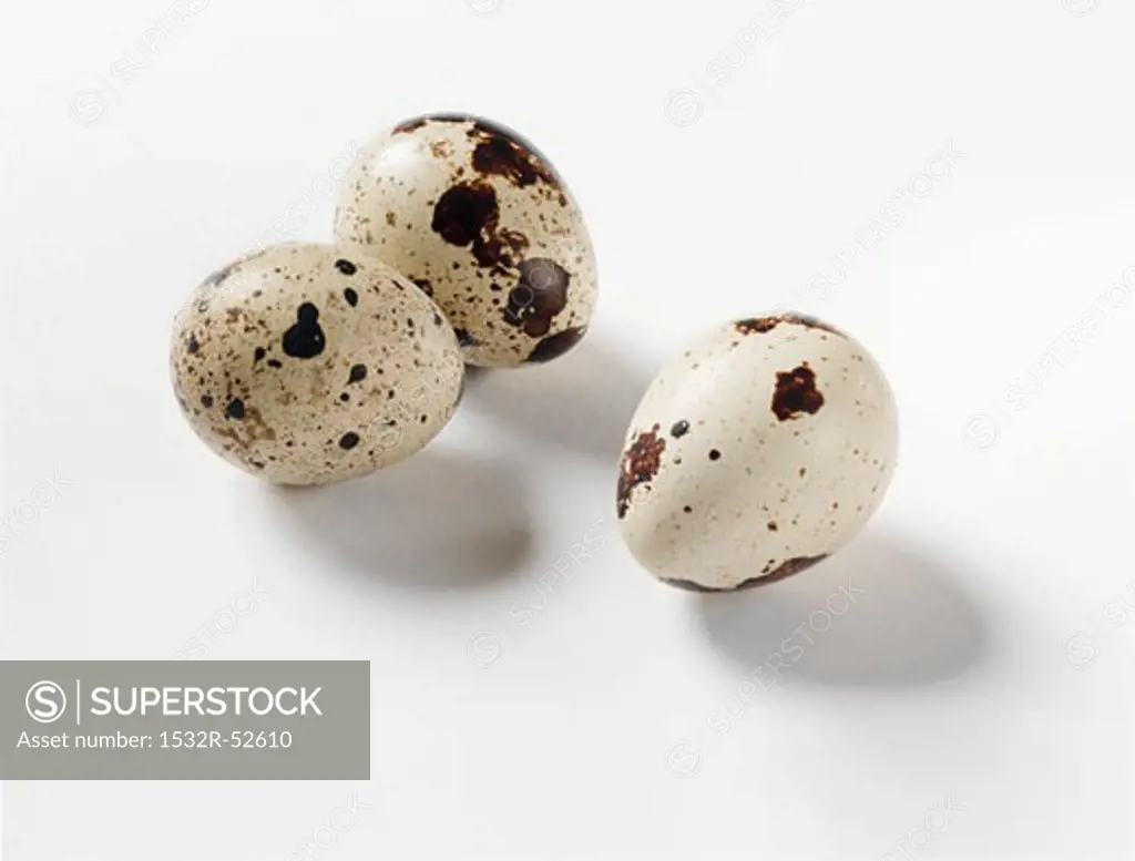 Three quails' eggs