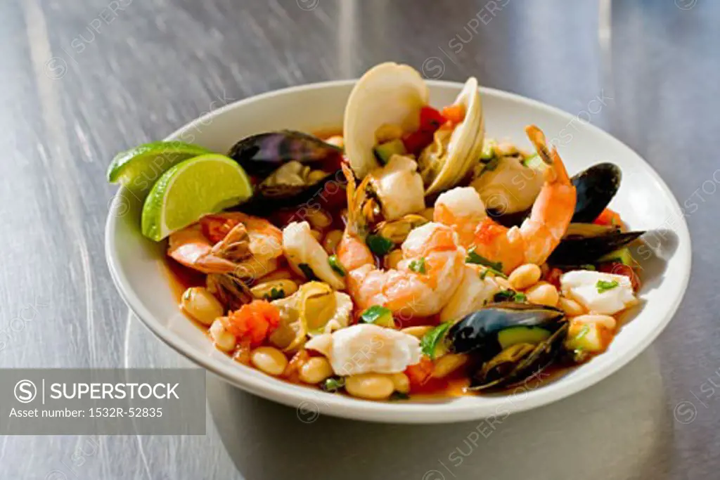 Bowl of Mexican Seafood Stew