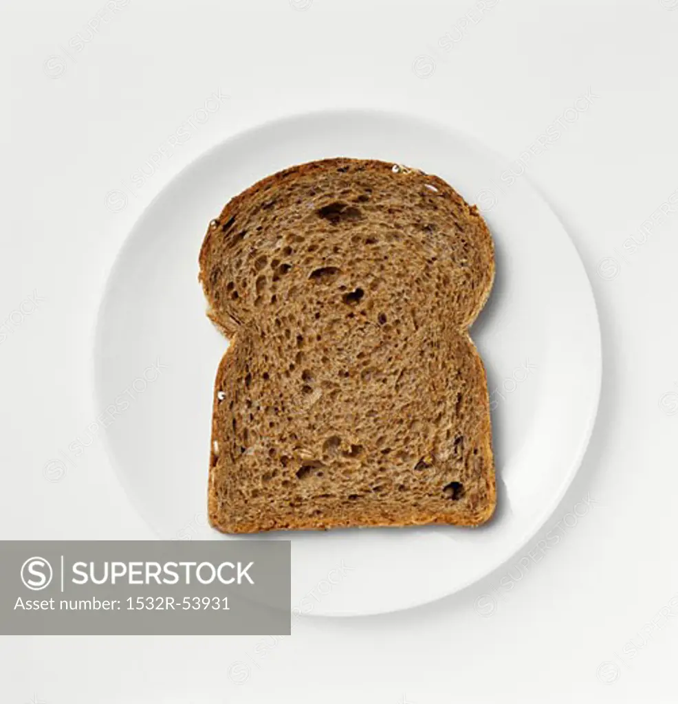 A slice of wholemeal bread