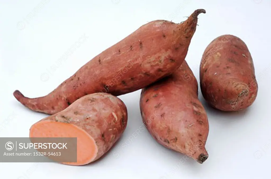 Sweet potatoes, whole and one half