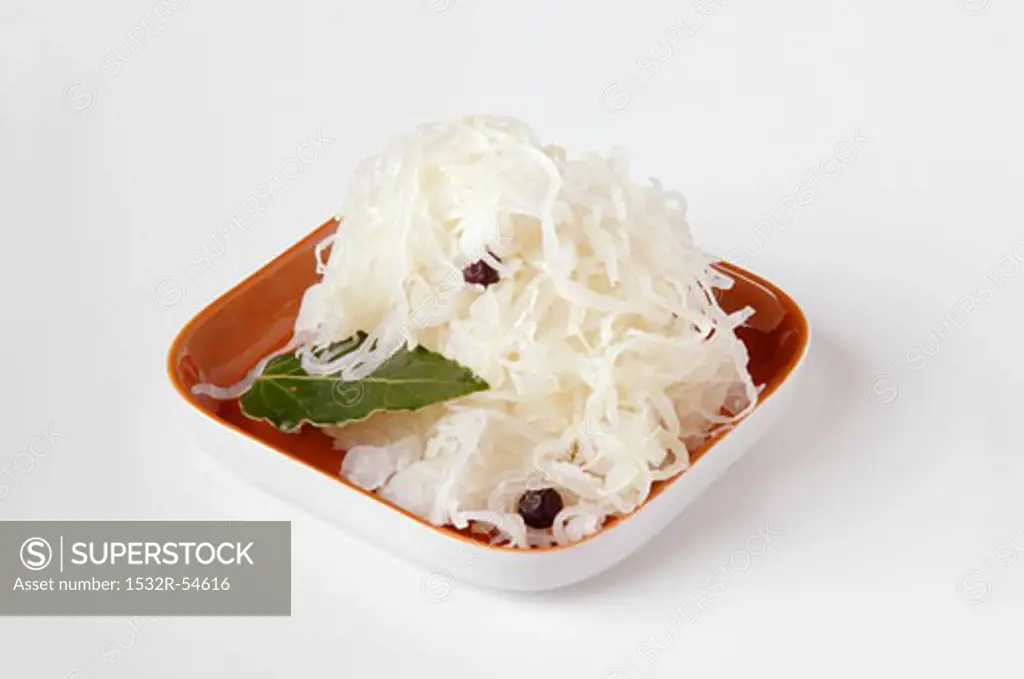 Sauerkraut in a small dish