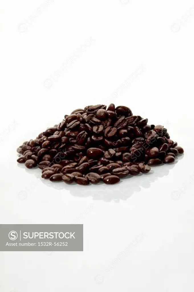 A heap of coffee beans