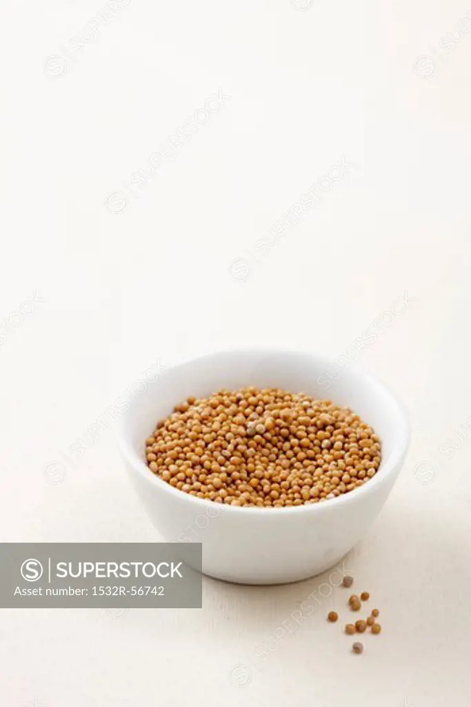 A bowl of mustard seeds