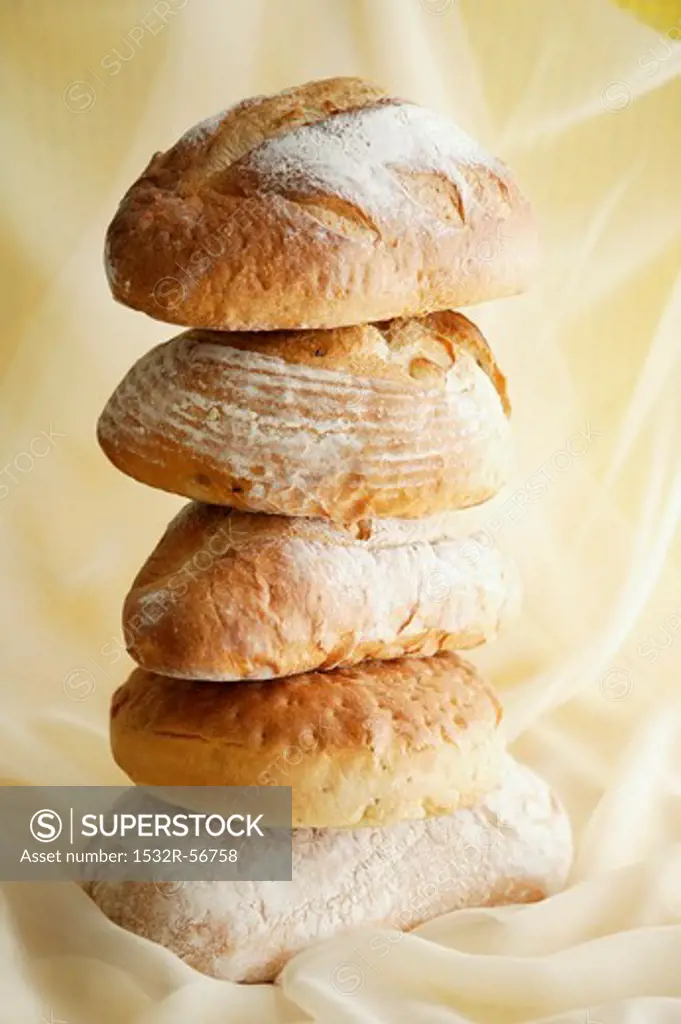 Stacked Bread Loaves