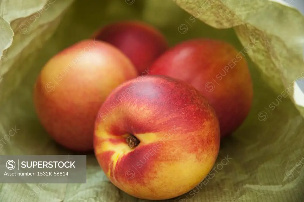 Nectarines in a paper bag