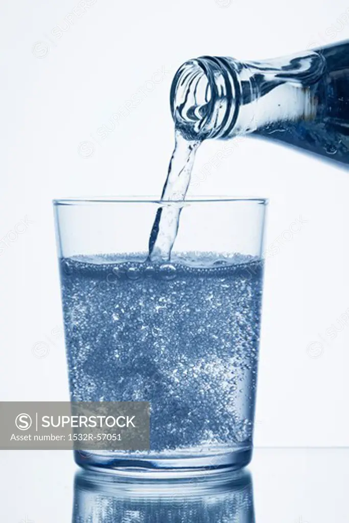 Glass of mineralwater
