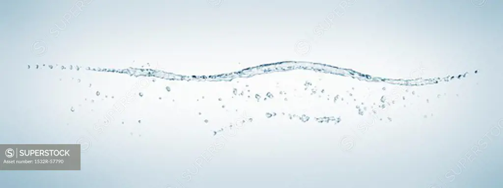A line of water