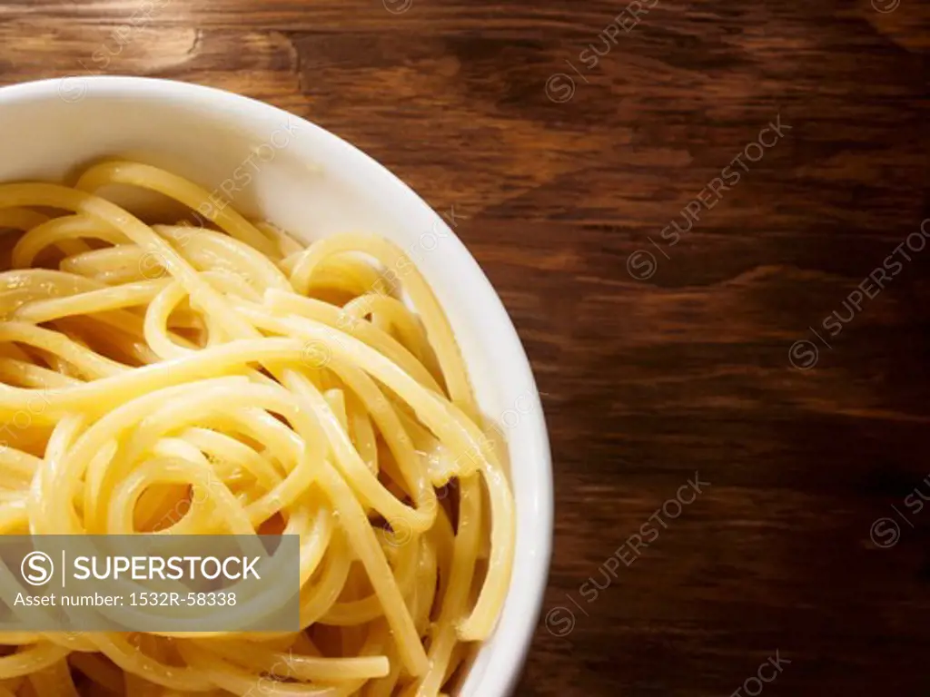 Spaghetti with olive oil