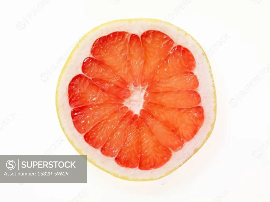 Half a pink grapefruit