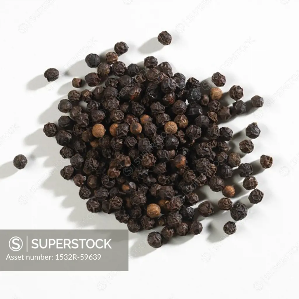 A pile of peppercorns